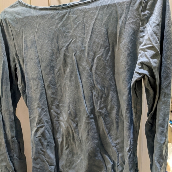Express blue long sleeve top, XS - Picture 2 of 2
